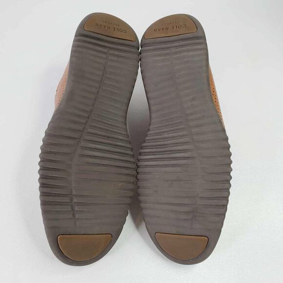 Cole Haan Mens Size 10.5M 2.ZERØGRAND Brown Lined Laser Wingtip Oxford Shoes main image 6